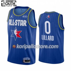Portland Trail Blazers Damian Lillard 0 2020 All-Star Jordan Brand Sininen Lasten Pelipaidat Swingman